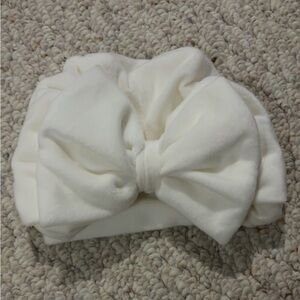 White Baby Bow Hat